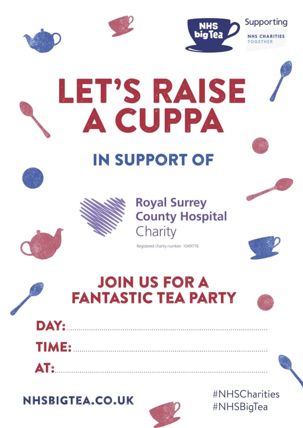 An invitation for NHS BIg Tea